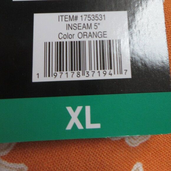 BRIGGS Ladies Linen Blend Shorts Womens Size XL Orange Cream Floral Flowers NWT - Picture 8 of 13